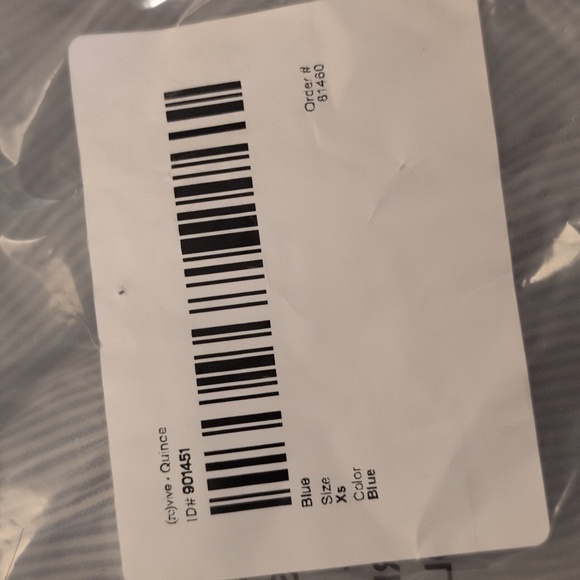 NWOT Quince Dress European Linen Fit Flare Midi Waterfall Stripe Blue XS - Picture 11 of 13